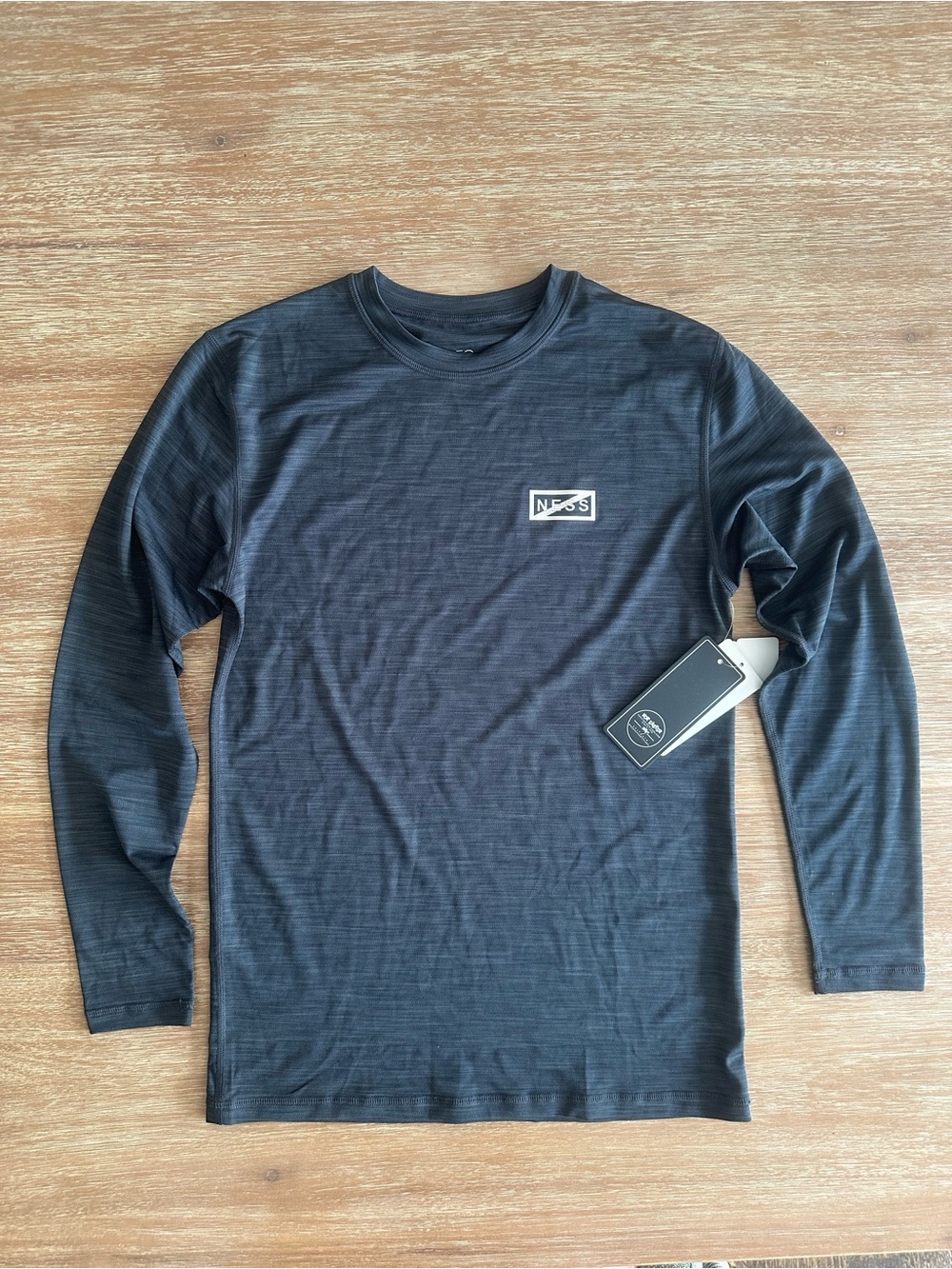 Boys’ Long Sleeve Crewneck Rash Guard Swim Shirt